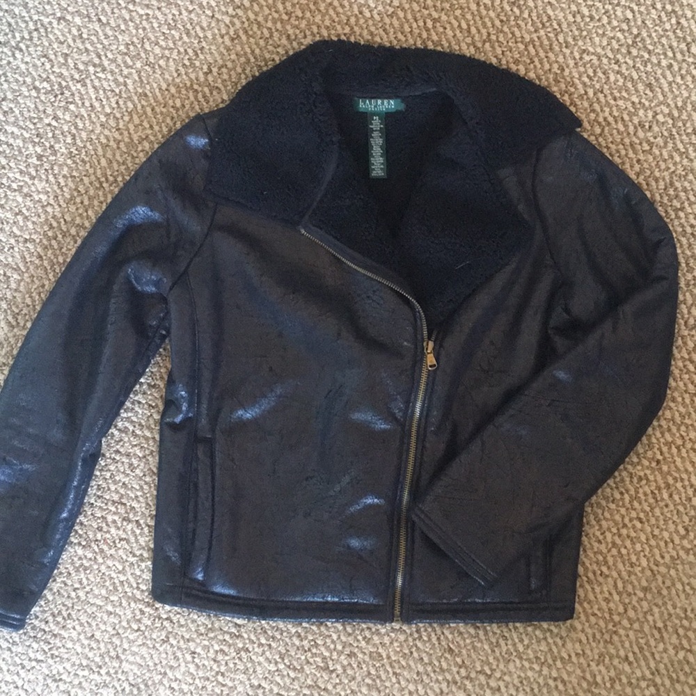 Fleece moto jacket
